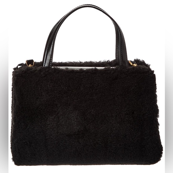 Kate Spade Sam Icon Intarsia Heart Faux Shearling Small Tote - Picture 3 of 9